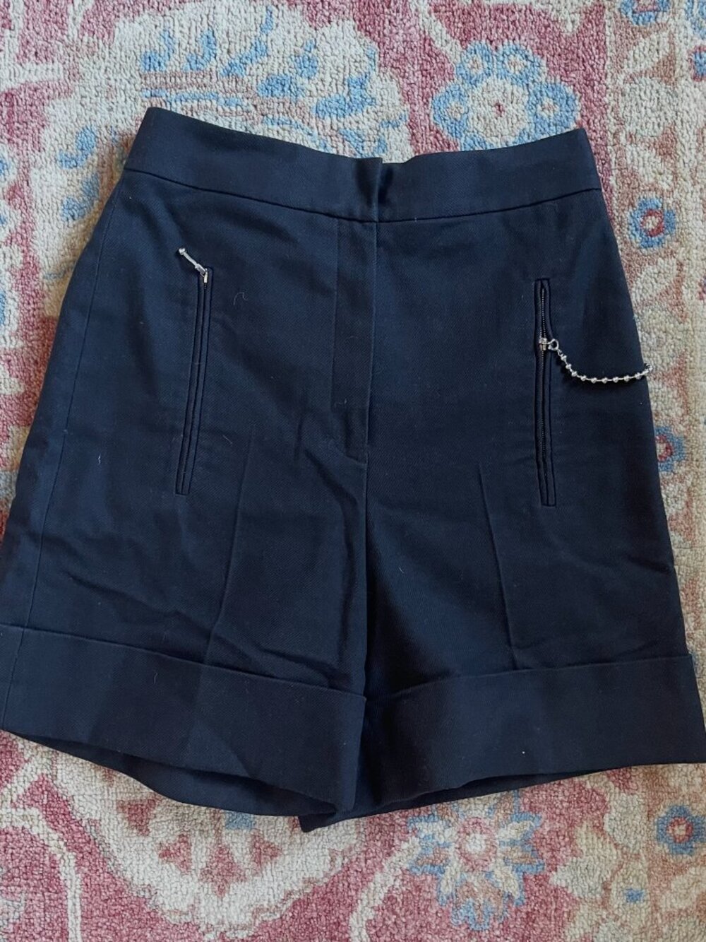 Alexander Wang Tailored Chain Detail Shorts Black Size 8